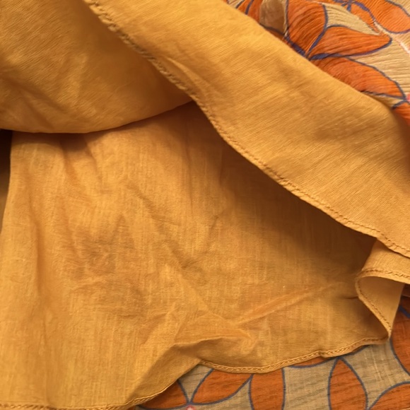 Anthropologie Guapa Orange Mot boho lined skirt nwt - Picture 15 of 16